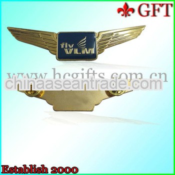 Custom design gold enamel military brooches pins