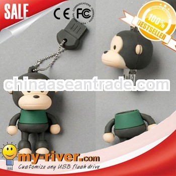 Cute Monkey USB Memory Stick Company Logo monkey usb memory disk