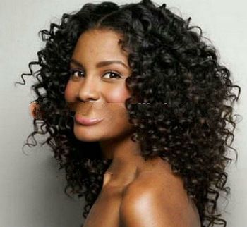 Divas black curly indian remy hair full lace wig qingdao manufacture