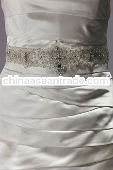 Elegant Designer Jeweled Belts and Sashes with Beadwork Embellishment for DIY Wedding Dress