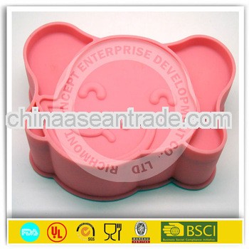 Elephant shape silicone cake baking pan