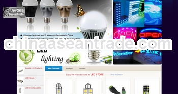 Extraordinary LED website design, web development with Asp.net. the case: http://w10.eccic.com.cn
