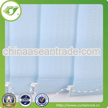 Fancy elegant blue vertical blinds fabric