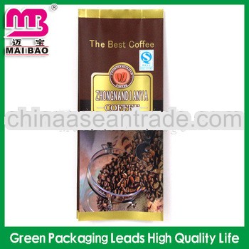 Fancy logo printed small side gusset coffee bean packing bag