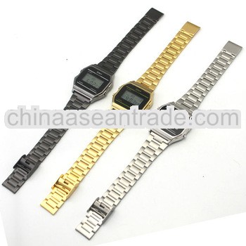 Fashion Lcd digital multifunctional alloy electronic watch,high quality metal digital watch,custom q