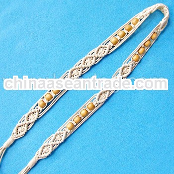 Fashion wholesale belts Beaded Belts woven handmade sash belt for women decoration WBT-108