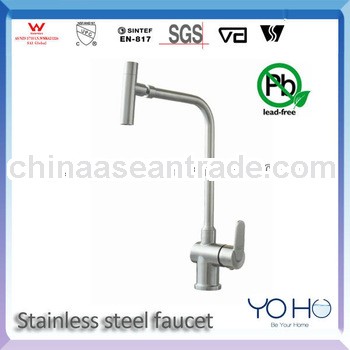 Fashionable 3 way stainless steel eccentric faucet
