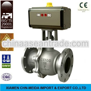 Floating 2 PC Flange End Electric Ball Actuator Valve