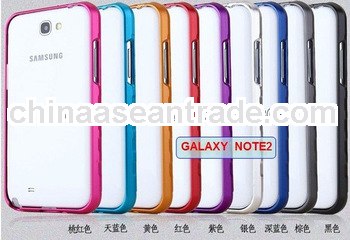 For Samsung Galaxy Note2 Bumper Aluminum Hard Cases
