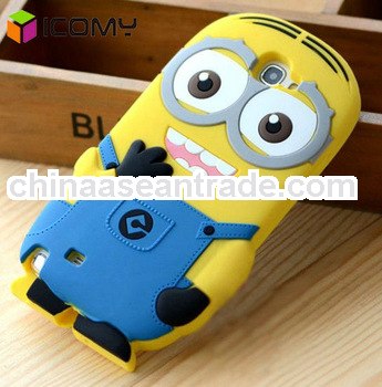 For samsung galaxy s3 s4 N7100 silicone cover case Minions Despicable Me cases