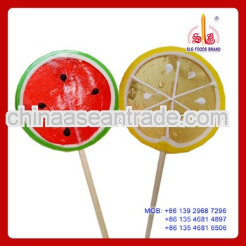 Fruit Shaped Flat Candy and Lollipops