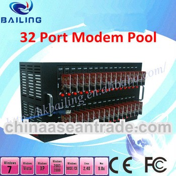 GSM GPRS 32 Port Modem Pool with Wavecom Q2406 Module send bulk SMS MMS SMS Machine