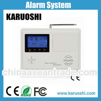 GSM/PSTN security home alarm system with LCD & keypad