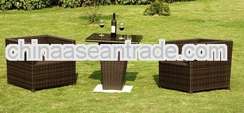 Garden furniture rattan coffee furniture set (DW-SF001+DW-GT13)