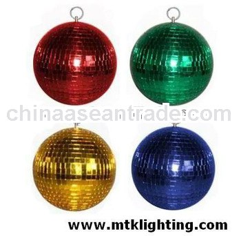 Gold/ silver/ green/ red/ blue rotating disco light mirror balls for carnival celebration