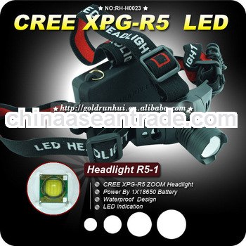 Goldrunhui RH-H0023 Cree XPG R5 Head Lamp Focus