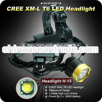 Goldrunhui RH-H0037 18650 Rechargeable LED HeadLight Lamp
