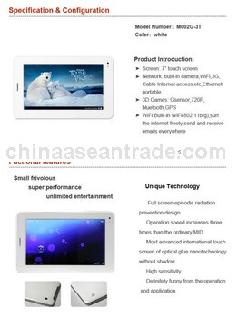 Good Quality mini tablet pc e900 Built-in 3G support calling,dual camera