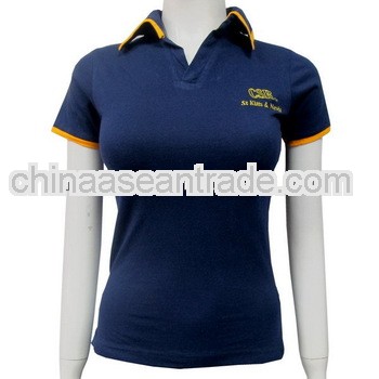 Good quality embroidery girls polo t-shirts