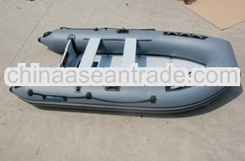 Grey color PVC inflatable boat