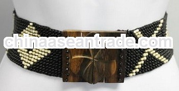 HOTsale black beaded belt
