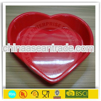 Heart shape silicone cake baking pan
