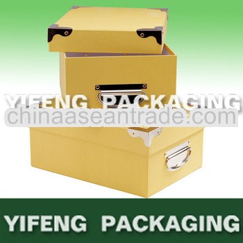 High End Shoe Box Packaging With Metal