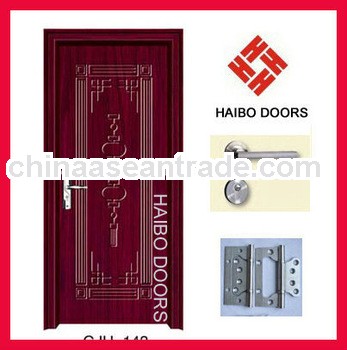 High quality Interior Wooden MDF PVC bedroom Door (HB-143)