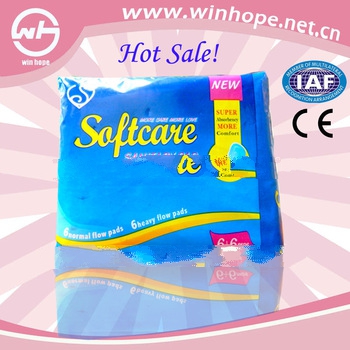 High quality soft breathable!!maxi wing sanitary napkin