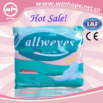 High quality soft breathable!!sanitary towels and napkins