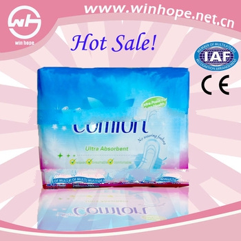 High quality soft breathable!!ultra thin day use sanitary napkin