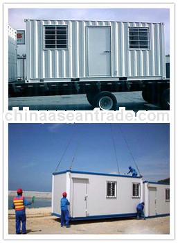 High quality steel frame shipping container house for living/office/shopping/mining camp