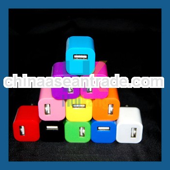 Hot Selling Colorful USB Wall Charge for Iphone for Ipod
