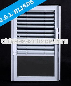 Hot sale sliding glass doors internal blinds Guangzhou factory