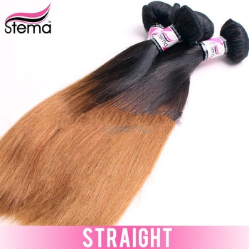 Hot selling Truscend grade 5a unprocessed virgin Brazilian ombre hair