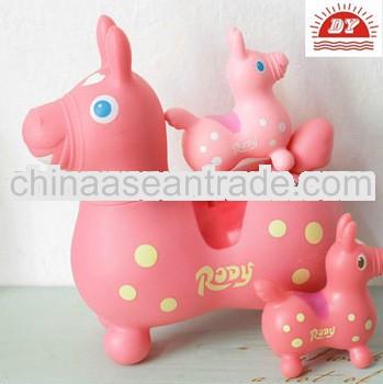ICTI factory make plastic cute soft pink Rody horse toy 2013