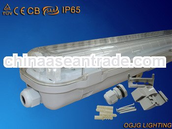 IP65 tri-proof light fixture, T5 fluorescent led tube light waterproof