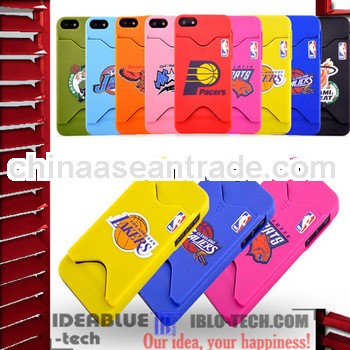 Ideablue056C Plastic Wallet Case for iPhone5