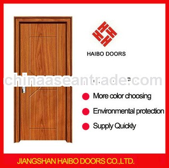 Interior MDF Wood PVC laminated Door design for Rooms (HW-024)