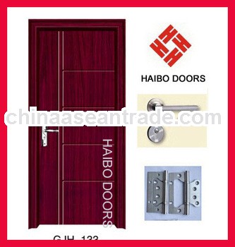 Interior MDF wood PVC cotaed doors for rooms. (HB-133)