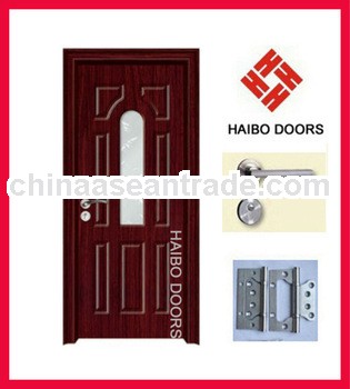 Interior Wooden frosted glass doors for rooms (HB-8297)