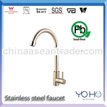 Kitchen goose neck faucet stainless steel goose neck faucet