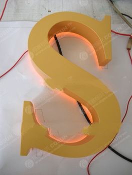LED Backlit Painting Letter Sign