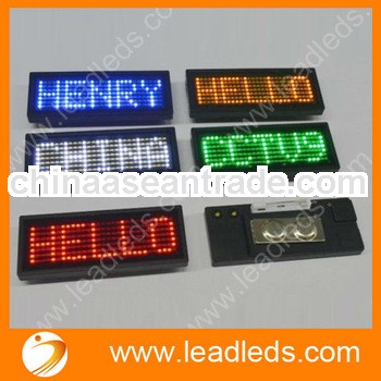LED Mini Board, LED Name Card, LED Name Tag with USB data input