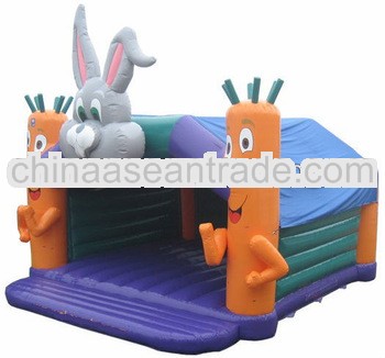 Large Rabbit Head and carota Bouncy Castle(inflatable bouncer)