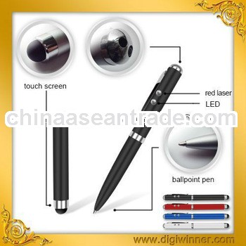 Laser pointer led 4 in 1 stylus touch pen, touch screen pen for ipad