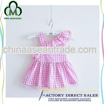Latest desing 100%cotton beautiful baby dresses baby girls dress