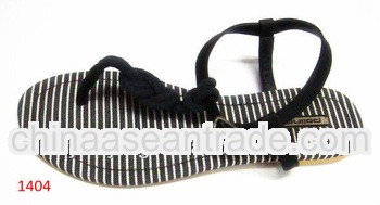 Latest flat Canvas sandal / shoe for women 2013