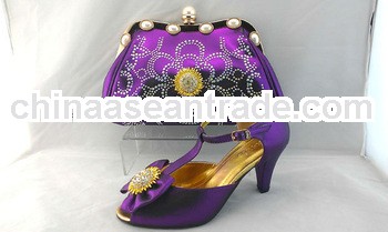 Latest high quality Italian shoes and bag matching sets for women