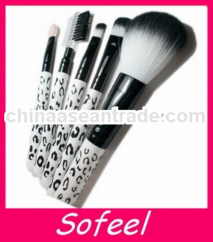 Leopard Grain Fashion Design Handle Makeup Brush Set Free Sample